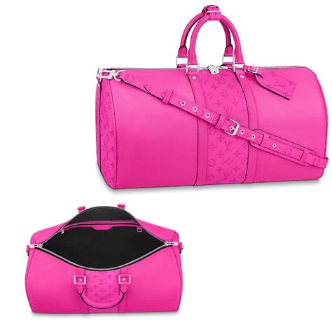 pink louis vuitton duffle bag|Louis Vuitton duffle bag 50.